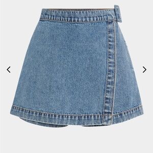 Veronica Beard Blue Denim Skort